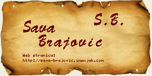 Sava Brajović vizit kartica